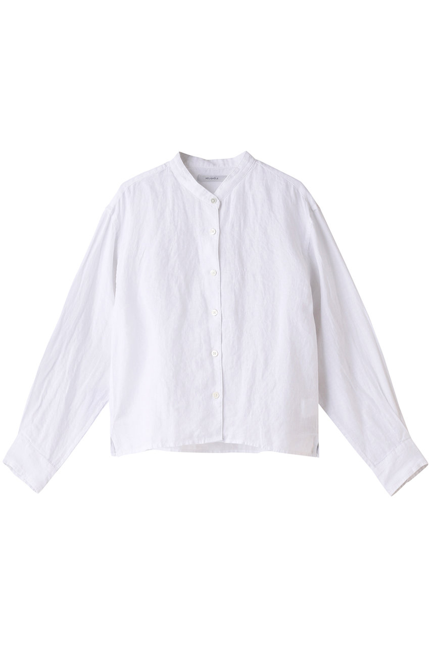 HELIOPOLE リネンショートシャツ (ホワイト, 38) エリオポール ELLE SHOP