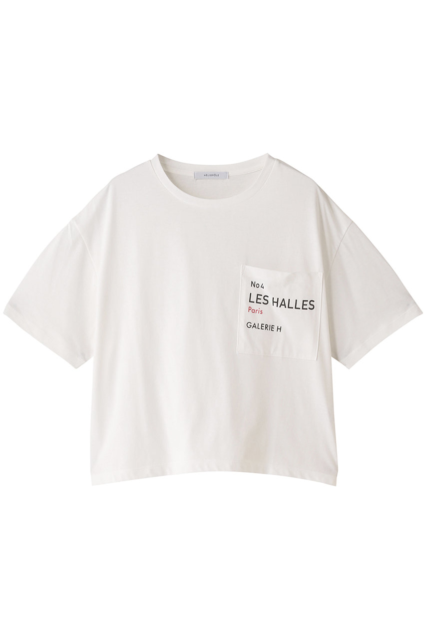 HELIOPOLE LOGO POCKET Tシャツ (アイボリー, 38) エリオポール ELLE SHOP
