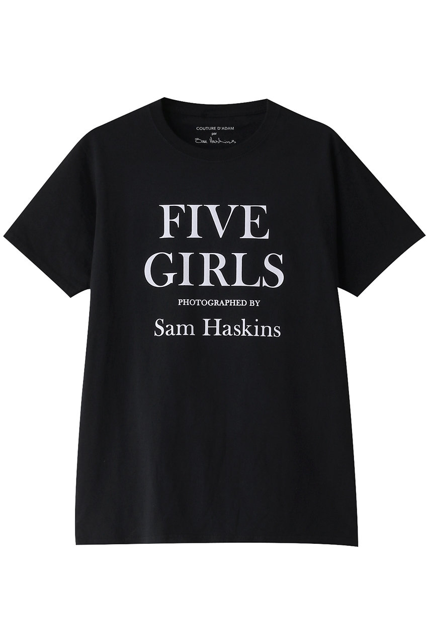 HELIOPOLE 【Couture d'Adam】CDA Sam Haskins logo Tシャツ (ブラック, 38) エリオポール ELLE SHOP