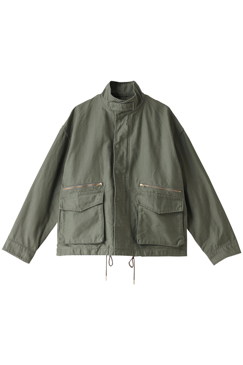 HELIOPOLE ミリタリーショートブルゾン (オリーブ, 38) エリオポール ELLE SHOP HELIOPOLE ミリタリーショートブルゾン (オリーブ, 38) エリオポール ELLE SHOP