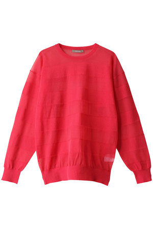 エリオポール/HELIOPOLEのシアーボーダークルーネックニット(110300/110301)