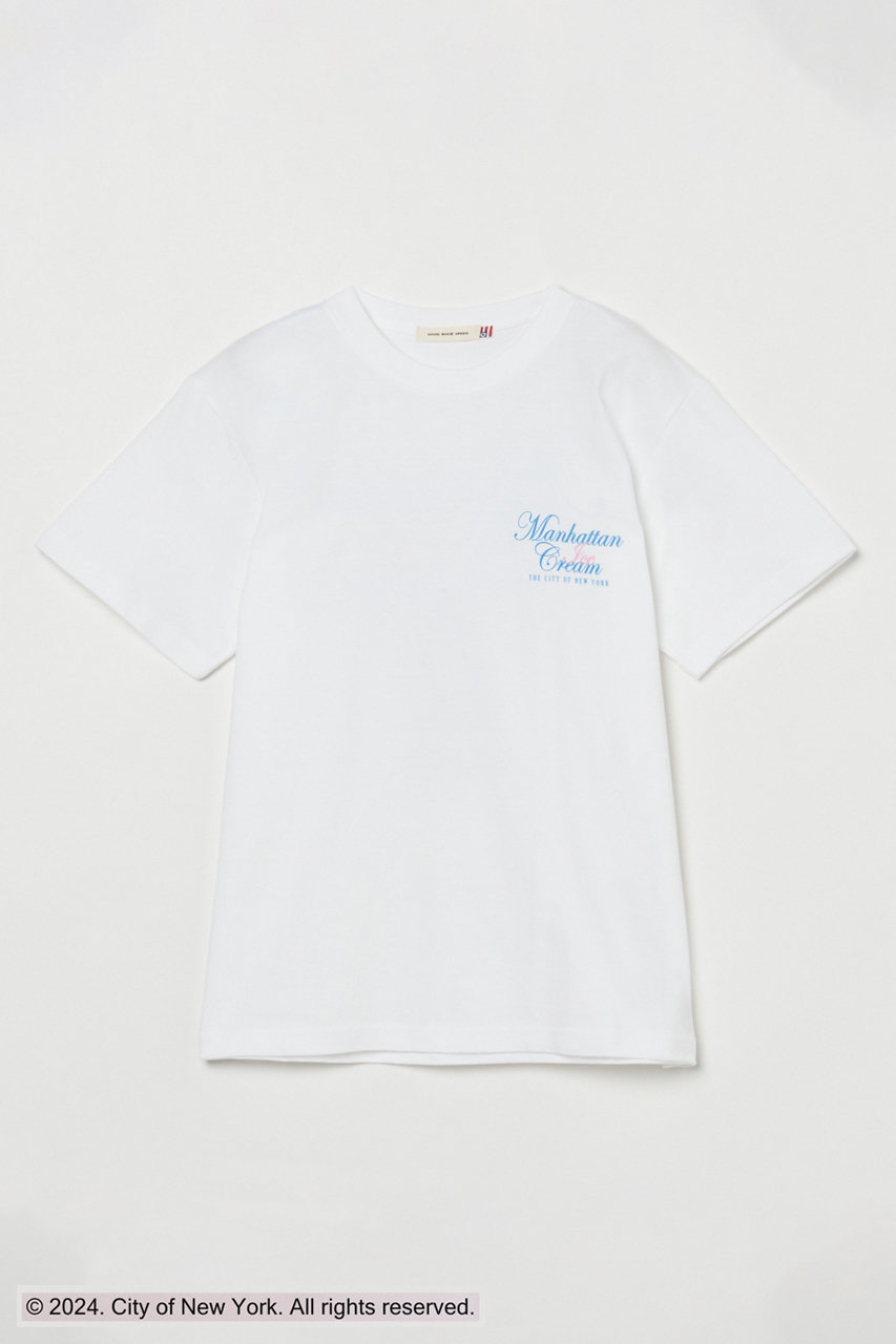 HELIOPOLE 【GOOD ROCK SPEED】GRS NYC Tシャツ (ホワイト, M) エリオポール ELLE SHOP