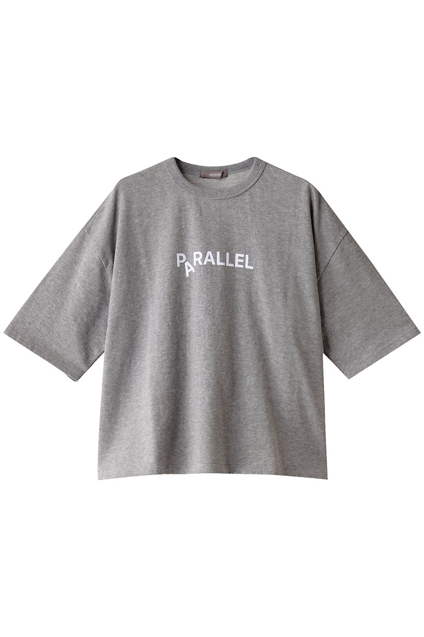 エリオポール/HELIOPOLEのPARALLEL Tシャツ(ライトグレー/14003060051HN)