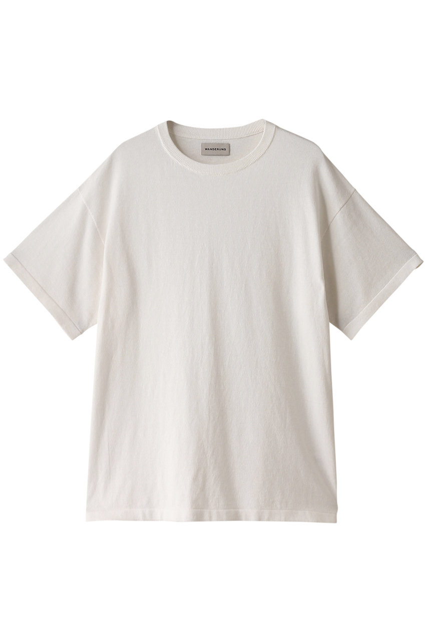 エリオポール/HELIOPOLEの【WONDERUNG】CTN CASHMERE 14G Tシャツ(ホワイト/14044002041WN)