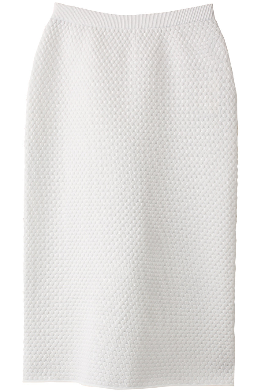 エリオポール/HELIOPOLEのポップコーンニットスカート(ホワイト/14003079041HN)