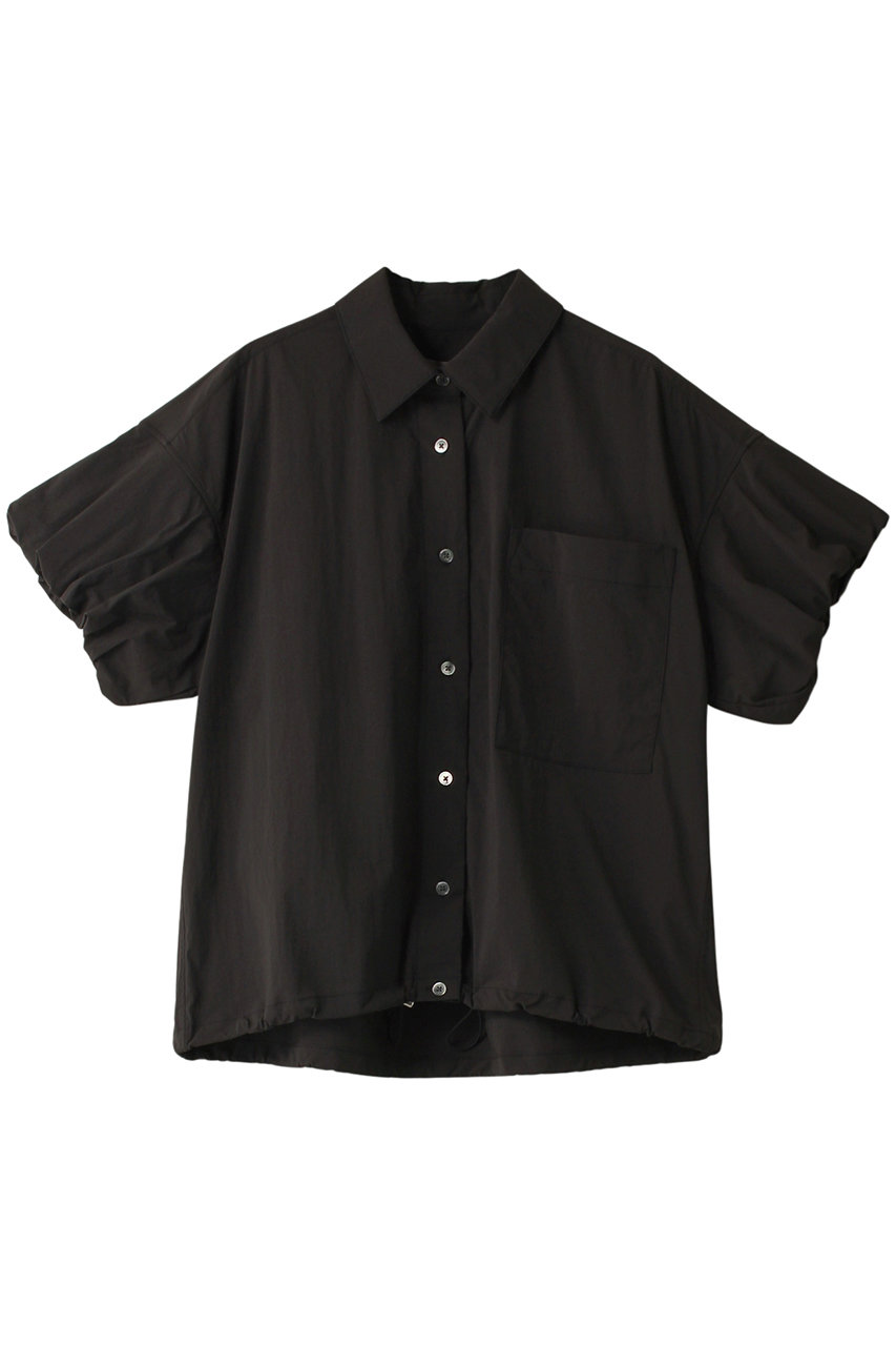 エリオポール/HELIOPOLEのパフスリーブドローストリングシャツ(グレー/14003044036HN)