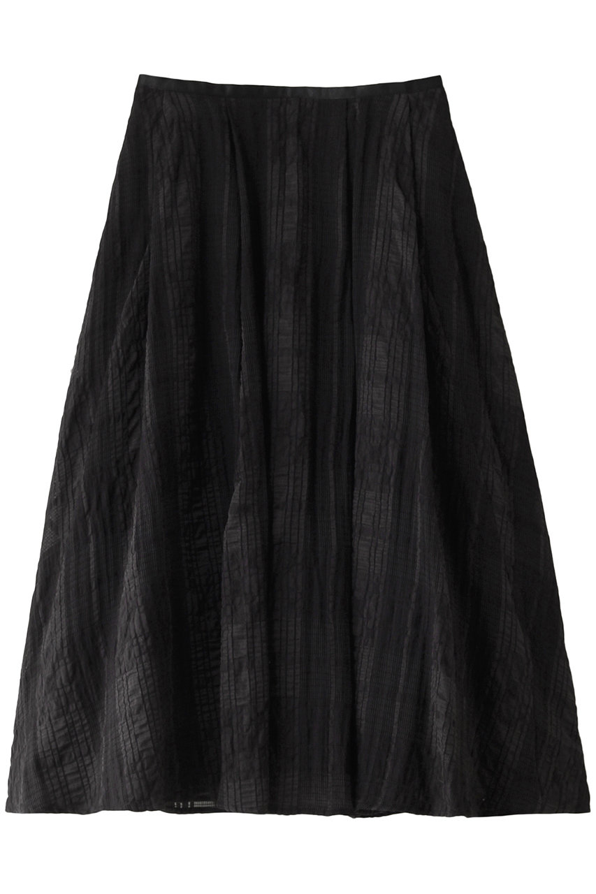 エリオポール/HELIOPOLEのレースギャザースカート(ブラック/14003049067HN)