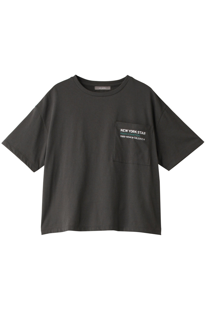 エリオポール/HELIOPOLEのNEW YORK STAR Tシャツ(チャコールグレー/14003061051HN)