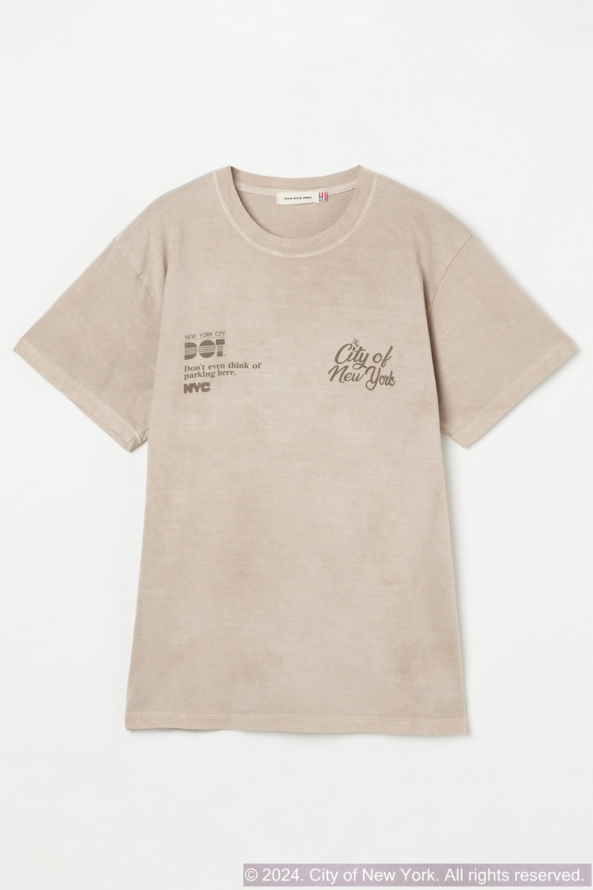 HELIOPOLE 【GOOD ROCK SPEED】GRS CITY OF NYC Tシャツ (ベージュ, F) エリオポール ELLE SHOP