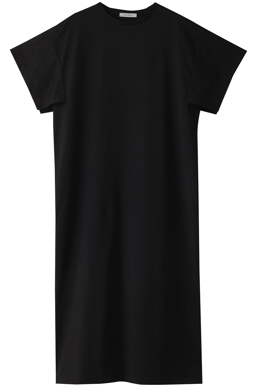 エリオポール/HELIOPOLEのハンカチーフスリーブドレス(ブラック/14003075051HN)