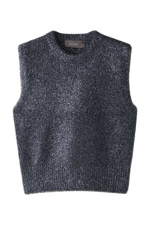 エリオポール/HELIOPOLEのフェザーヤーングリッターニットベスト(110300/110301)