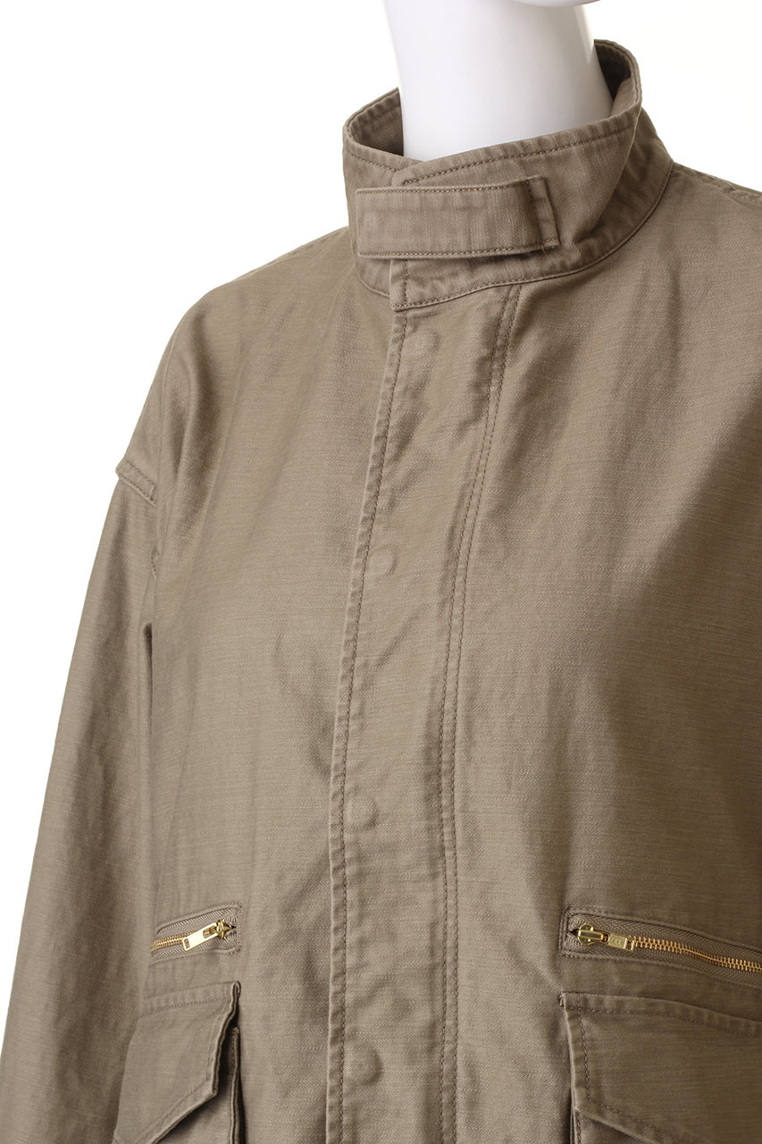 24SS HELIOPOLE エリオポール ミリタリーショートブルゾン HELIOPOLE(エリオポール)｜ミリタリーブルゾン/ベージュ の通販