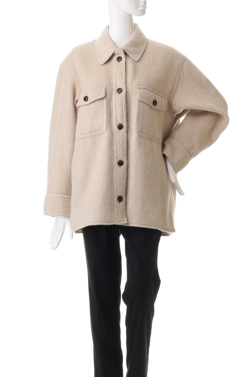 HELIOPOLE(エリオポール)｜CPOシャツブルゾン/ベージュ の通販