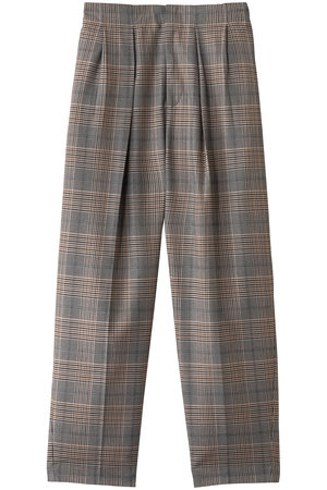 エリオポール/HELIOPOLEのチェックベルトレステーパードパンツ(110600/110601)