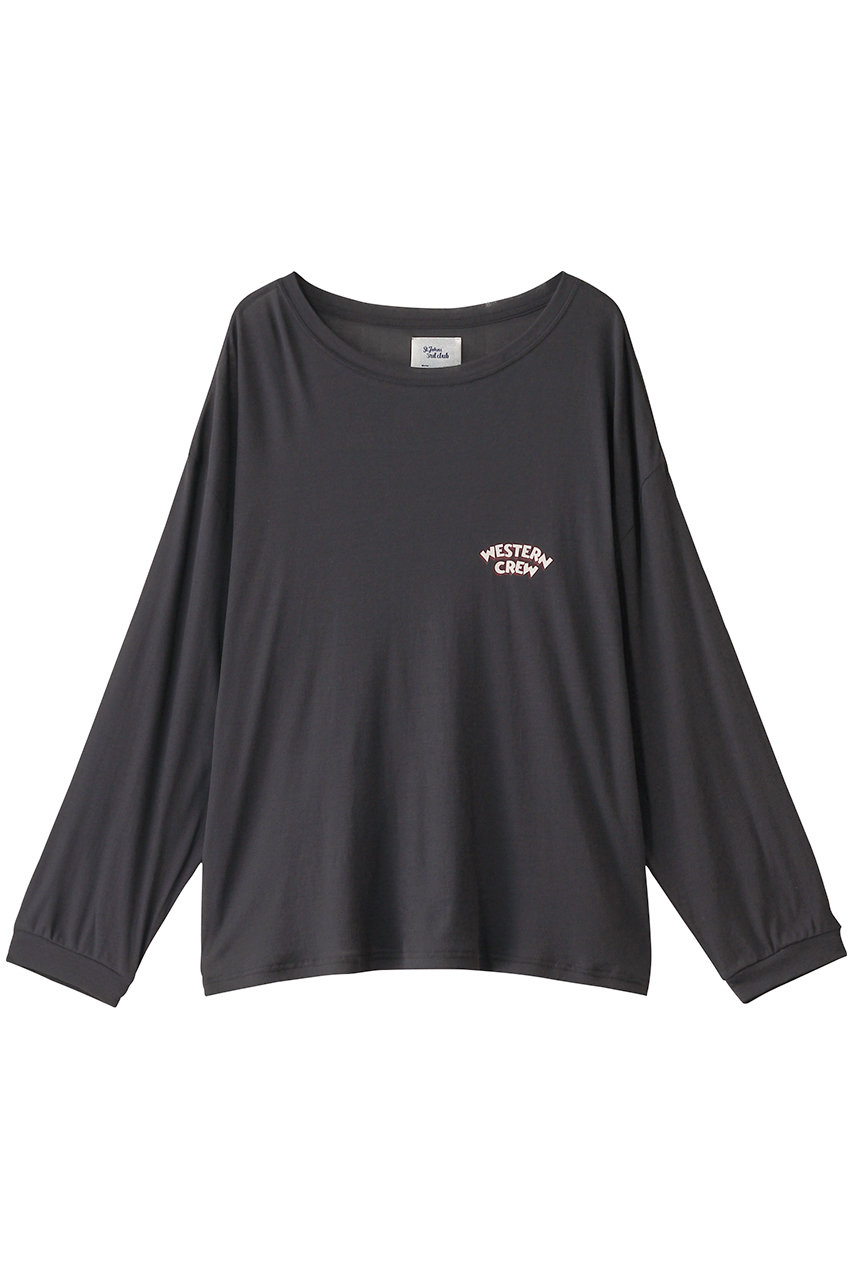 HELIOPOLE 【ST.JOHNS 3rd CLUB】SJ3C LOGOロングスリーブTシャツ (チャコールグレー, F) エリオポール ELLE SHOP HELIOPOLE 【ST.JOHNS 3rd CLUB】SJ3C LOGOロングスリーブTシャツ (チャコールグレー, F) エリオポール ELLE SHOP