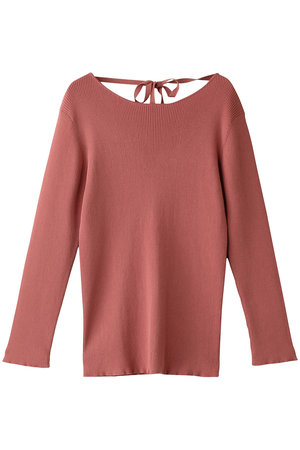 エリオポール/HELIOPOLEのバックリボンリブニット(110300/110301)