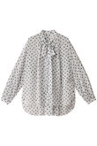 ドットボウタイブラウス