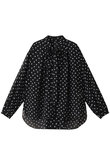 ドットボウタイブラウス
