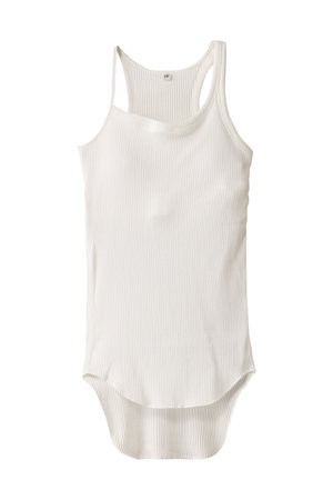 エリオポール/HELIOPOLEの【HAKUJI】オーガニックコットンアシメブラタンクトップ(110100/110101)