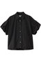 パフスリーブドローストリングシャツ エリオポール/HELIOPOLE ブラック