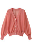シアーVネックカーディガン
