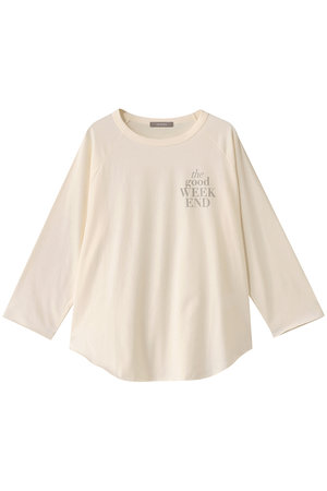 エリオポール/HELIOPOLEのロゴラグランスリーブTシャツ(110100/110103)