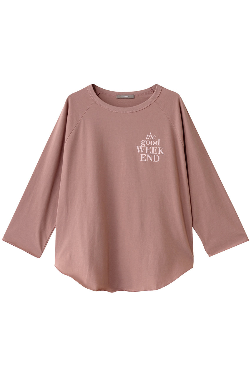 エリオポール/HELIOPOLEのロゴラグランスリーブTシャツ(ピンク/15003050051HN)