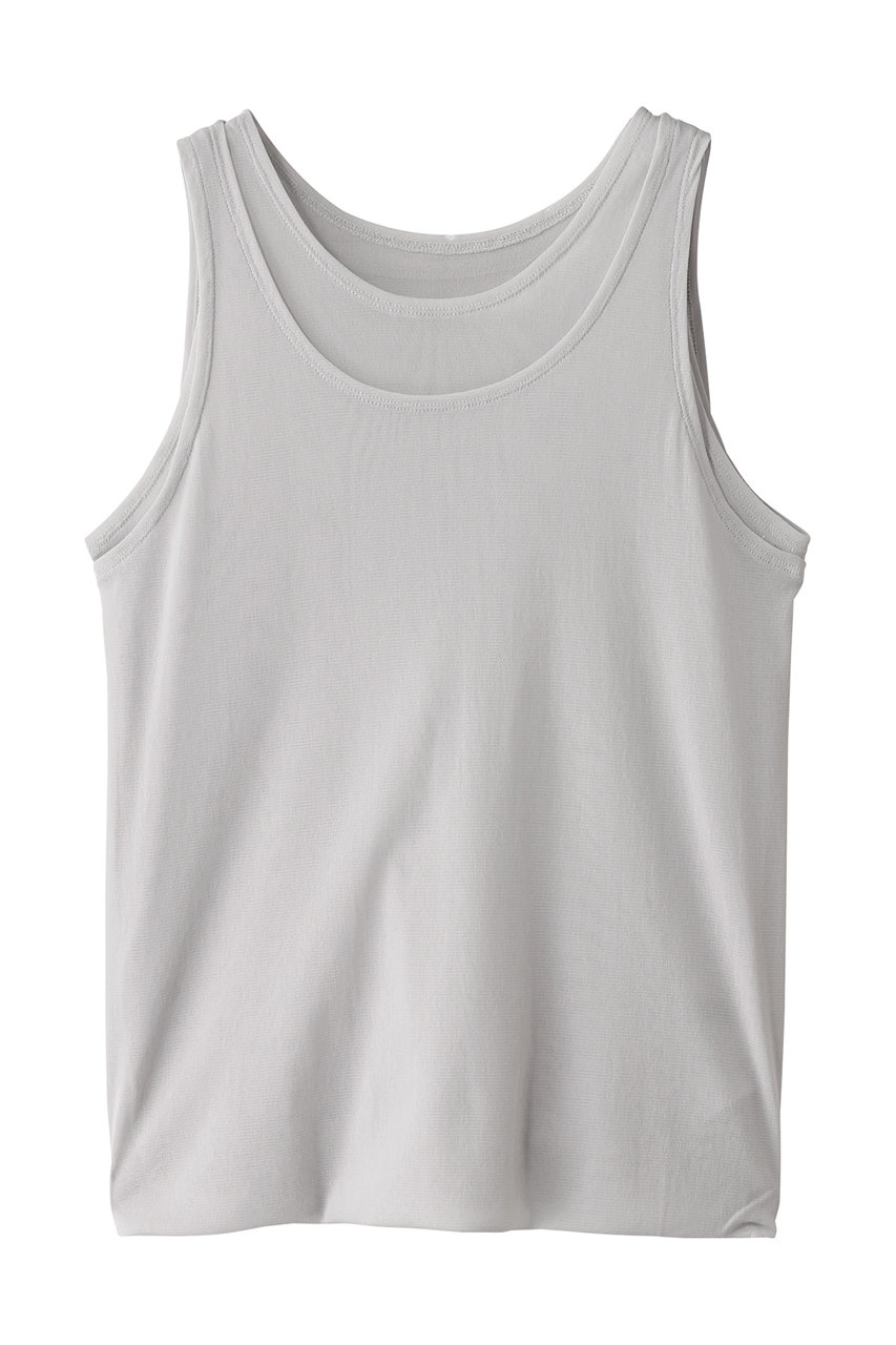 エリオポール/HELIOPOLEのダブルレイヤードチュールタンク(ライトグレー/15003049051HN)