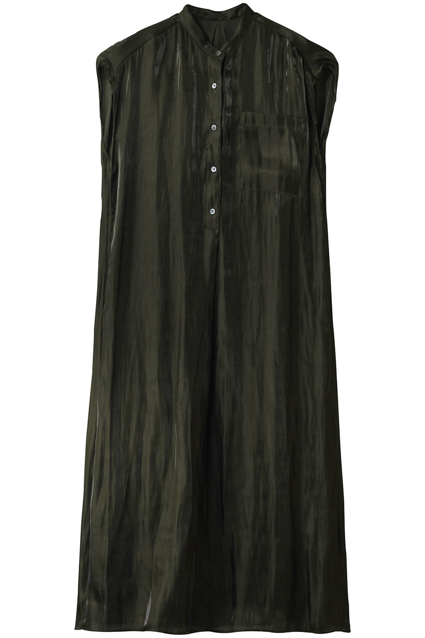 エリオポール/HELIOPOLEのシャイニーサテンマキシドレス(ダークグリーン/15003070014HN)