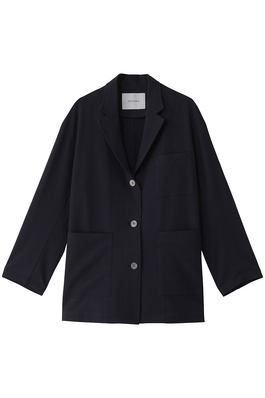 HELIOPOLE the ELLISON ジャケット(SHEERSUKER) (ネイビーストライプ, 38) エリオポール ELLE SHOP HELIOPOLE the ELLISON ジャケット(SHEERSUKER) (ネイビーストライプ, 38) エリオポール ELLE SHOP
