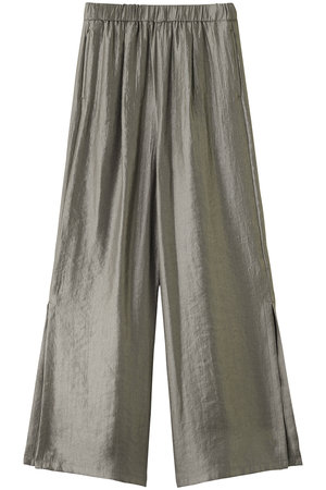 エリオポール/HELIOPOLEのサテンスリットイージーパンツ(110600/110601)