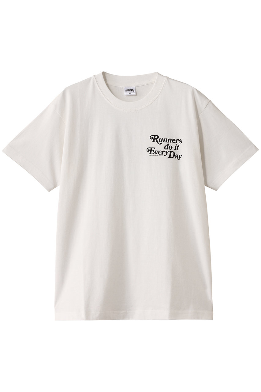 HELIOPOLE 【PROGRESS RUNNING CLUB】RUNNER DO IT EVERY DAY Tシャツ (ホワイト, M) エリオポール ELLE SHOP HELIOPOLE 【PROGRESS RUNNING CLUB】RUNNER DO IT EVERY DAY Tシャツ (ホワイト, M) エリオポール ELLE SHOP