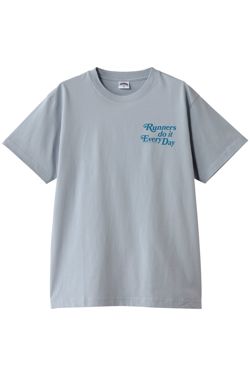 HELIOPOLE 【PROGRESS RUNNING CLUB】RUNNER DO IT EVERY DAY Tシャツ (スカイブルー, M) エリオポール ELLE SHOP HELIOPOLE 【PROGRESS RUNNING CLUB】RUNNER DO IT EVERY DAY Tシャツ (スカイブルー, M) エリオポール ELLE SHOP