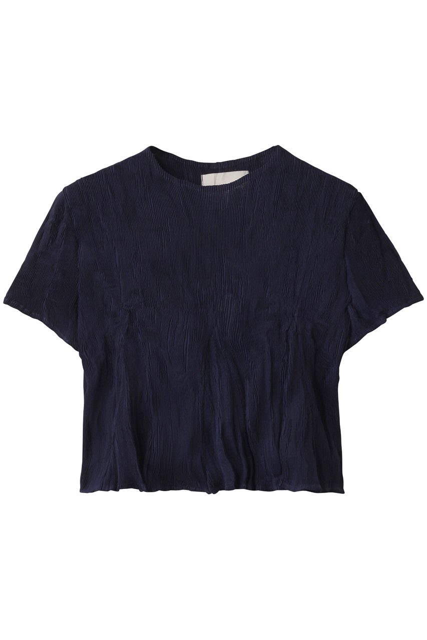 HELIOPOLE 【Gongdid Design】ウェイヴィクロップトップ (ネイビー, F) エリオポール ELLE SHOP HELIOPOLE 【Gongdid Design】ウェイヴィクロップトップ (ネイビー, F) エリオポール ELLE SHOP