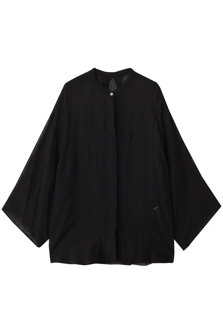 HELIOPOLE リネンガーゼシャツ (ブラック, 38) エリオポール ELLE SHOP HELIOPOLE リネンガーゼシャツ (ブラック, 38) エリオポール ELLE SHOP