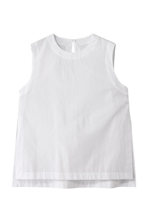 エリオポール/HELIOPOLEのサイドスリットスリーブレスブラウス(110400/110401)