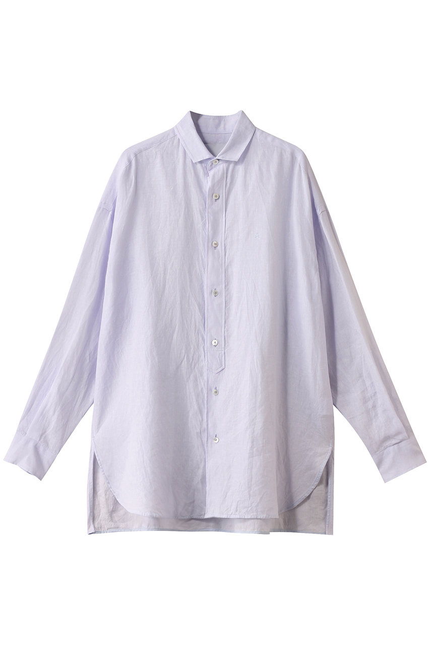 HELIOPOLE 【TICCA / ティッカ】リネンビッグシャツ (スカイブルー, F) エリオポール ELLE SHOP