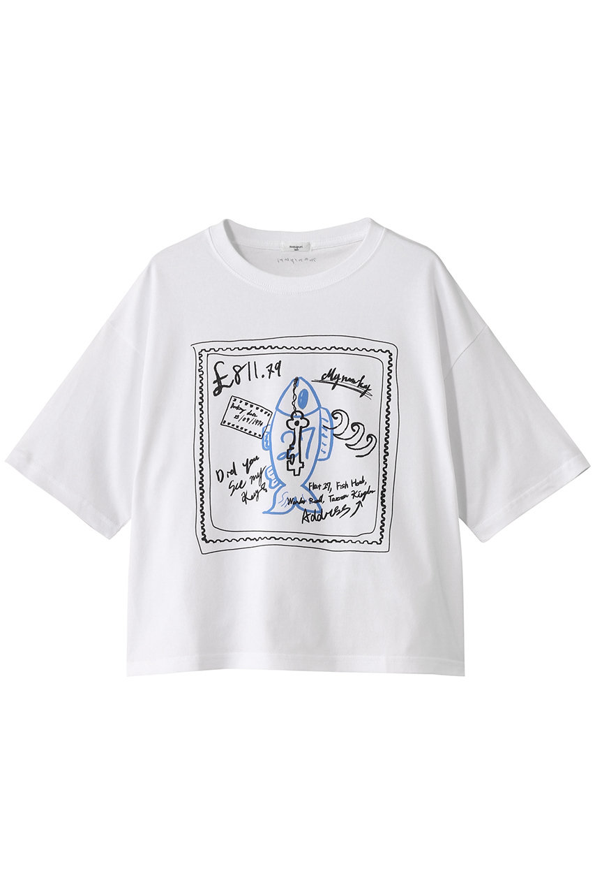 HELIOPOLE 【manipuri】プリント Tシャツ (ホワイト, S) エリオポール ELLE SHOP HELIOPOLE 【manipuri】プリント Tシャツ (ホワイト, S) エリオポール ELLE SHOP