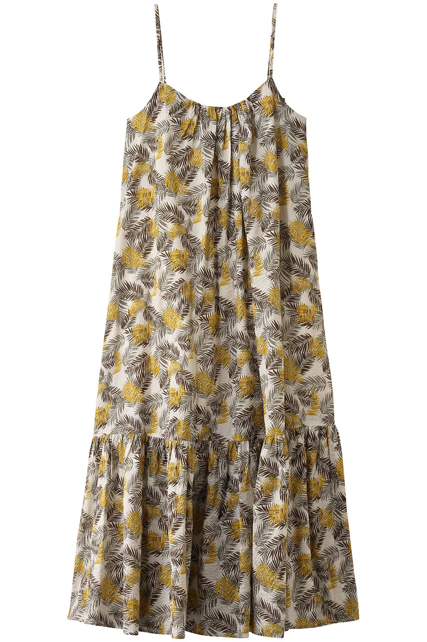 HELIOPOLE シアーサッカーキャミドレス(PRINT) (イエロー系, 38) エリオポール ELLE SHOP HELIOPOLE シアーサッカーキャミドレス(PRINT) (イエロー系, 38) エリオポール ELLE SHOP