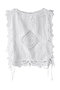 【SARA MALLIKA】COTTON BATTEN LACE RBN トップ エリオポール/HELIOPOLE ホワイト