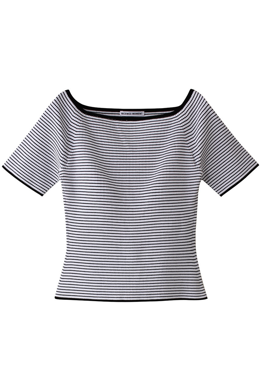 HELIOPOLE 【NICENICE MOMENT】オープンショルダートップス (ネイビー, M) エリオポール ELLE SHOP HELIOPOLE 【NICENICE MOMENT】オープンショルダートップス (ネイビー, M) エリオポール ELLE SHOP