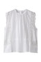 【normment】COTTON MANNY LACE ノースリーブ エリオポール/HELIOPOLE ホワイト