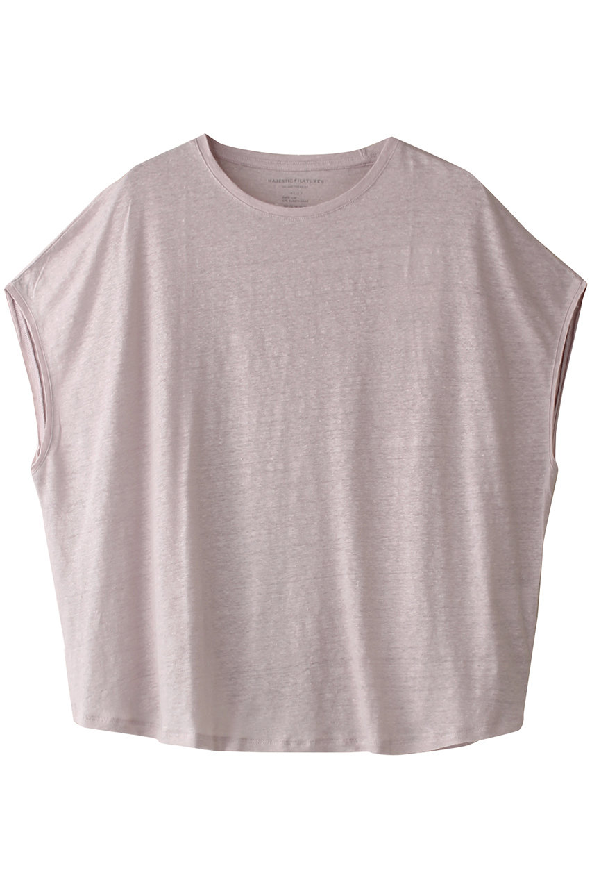 HELIOPOLE 【MAJESTIC FILATURES】フレンチスリーブカットソー (ピンク系, 1) エリオポール ELLE SHOP HELIOPOLE 【MAJESTIC FILATURES】フレンチスリーブカットソー (ピンク系, 1) エリオポール ELLE SHOP