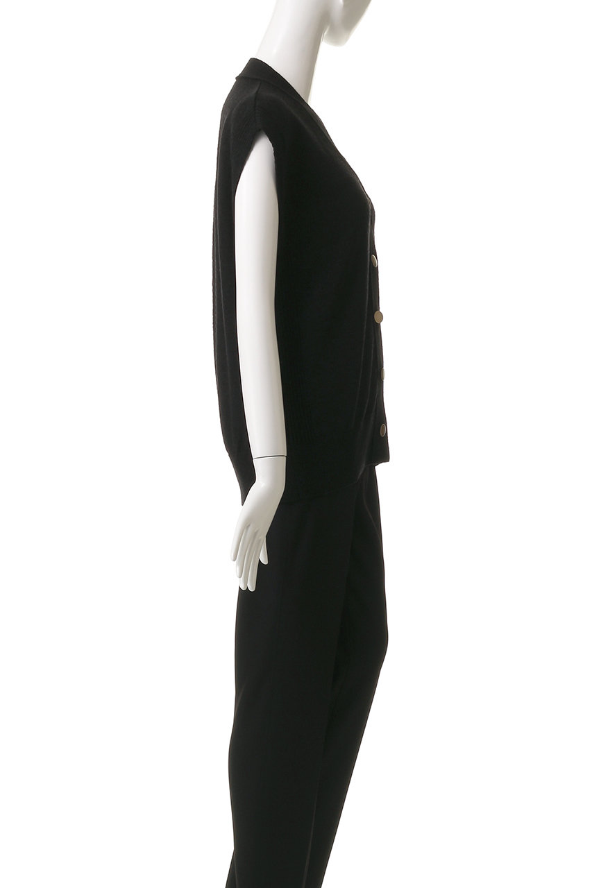 HELIOPOLE(エリオポール)｜メタルボタンニットベスト/ホワイト