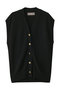 メタルボタンニットベスト エリオポール/HELIOPOLE ブラック