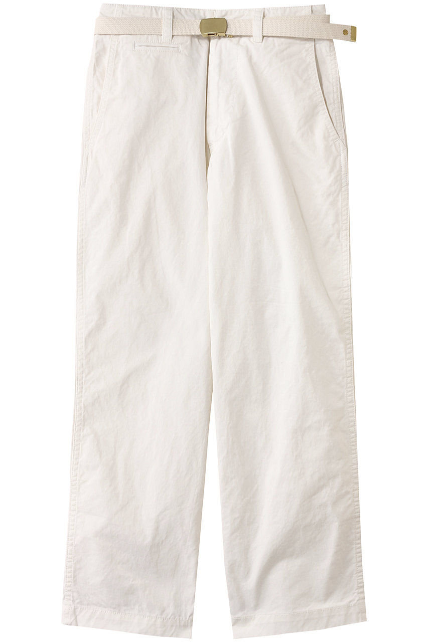HELIOPOLE 【MASTER & Co】チノベルトパンツ (ホワイト, XS) エリオポール ELLE SHOP HELIOPOLE 【MASTER & Co】チノベルトパンツ (ホワイト, XS) エリオポール ELLE SHOP