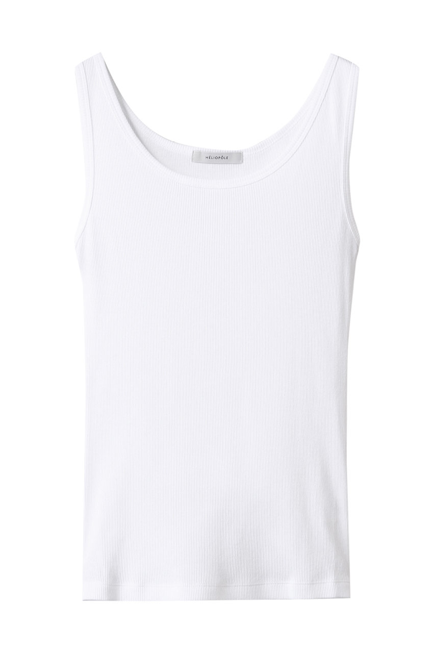 エリオポール/HELIOPOLEのリブタンクトップ(ホワイト/25003001051HN)
