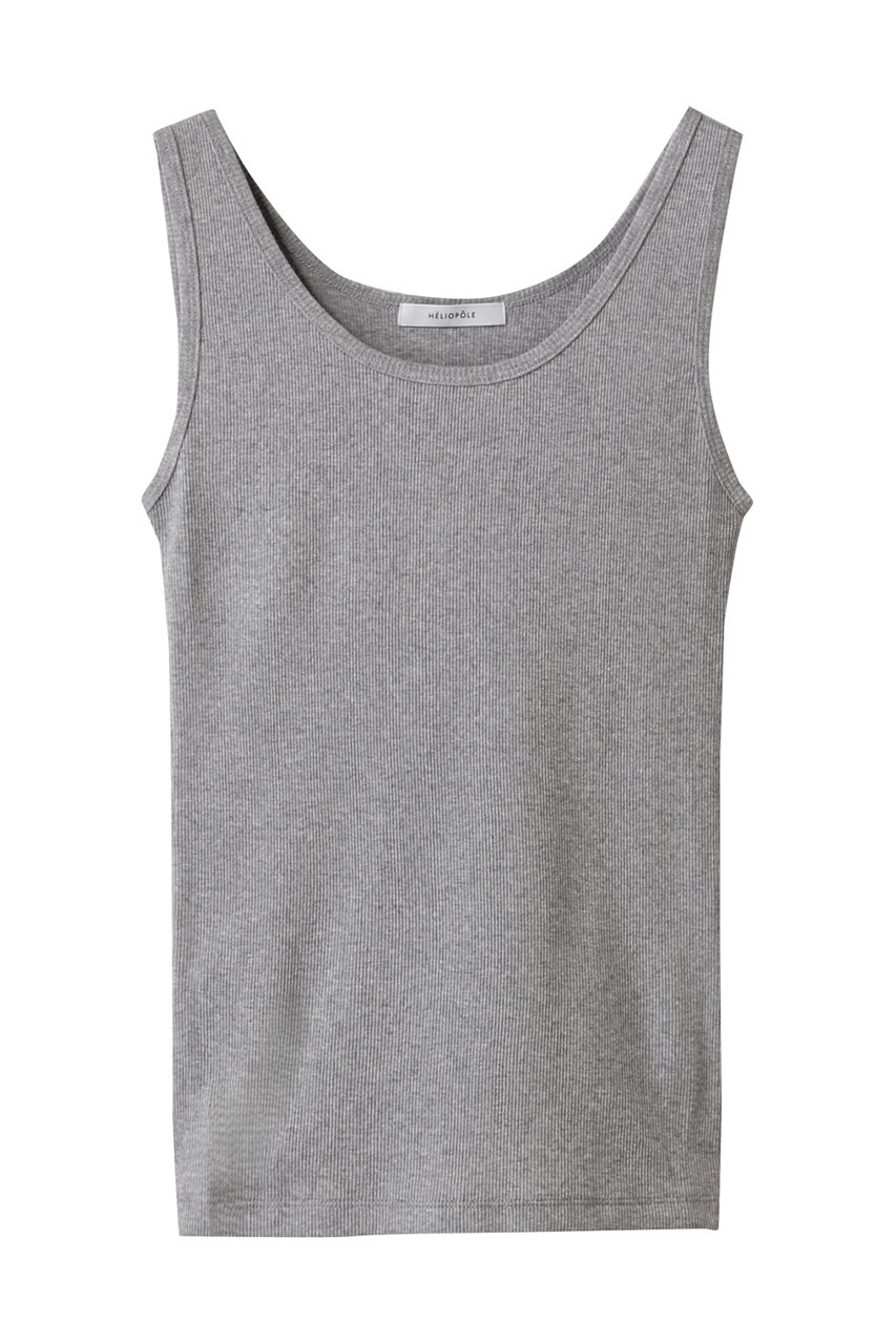 エリオポール/HELIOPOLEのリブタンクトップ(グレー/25003001051HN)