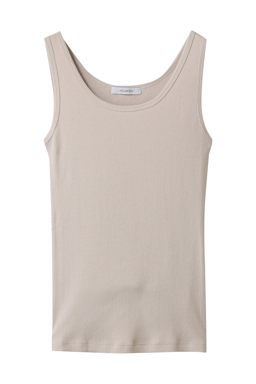 エリオポール/HELIOPOLEのリブタンクトップ(ベージュ/25003001051HN)