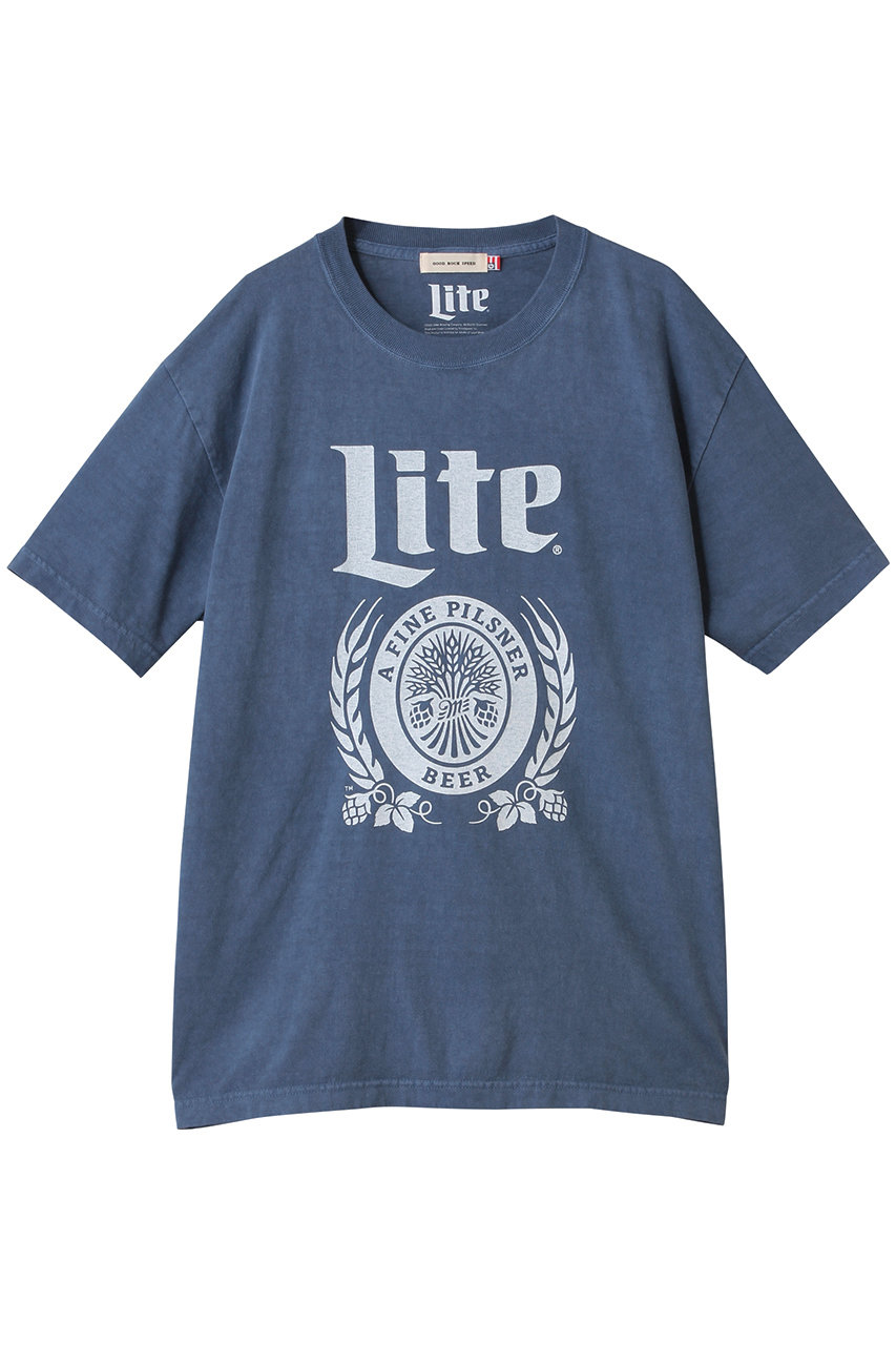 HELIOPOLE 【GOOD ROCK SPEED】Miller LITE Tシャツ (ネイビー, M) エリオポール ELLE SHOP HELIOPOLE 【GOOD ROCK SPEED】Miller LITE Tシャツ (ネイビー, M) エリオポール ELLE SHOP